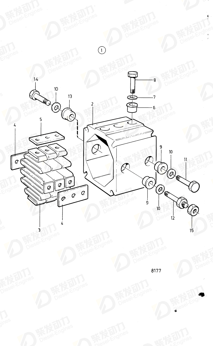 VOLVO Flange screw 949578 Drawing